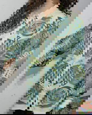 Bluza Delmod cu print baroc