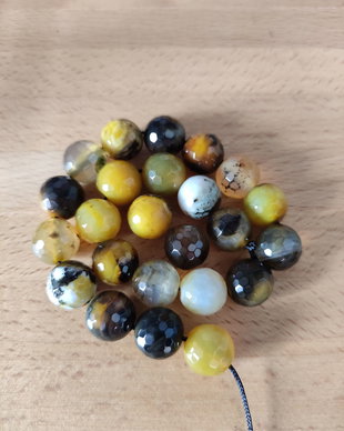 Agate fațetate - 12mm