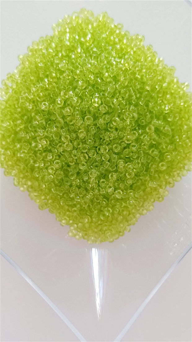Miyuki 2mm Verde transparent, cod miyuki7 - 5g