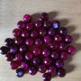 Agate fațetate vișiniu închis - 10mm