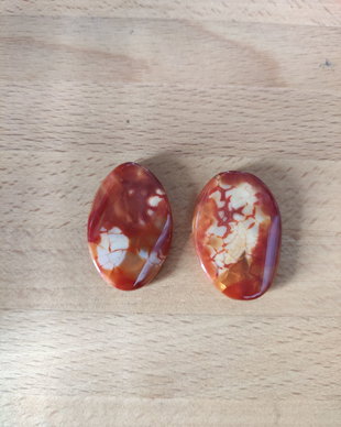 Agate crab fire - 30x20mm