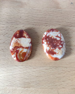 Agate crab fire - 30x20mm