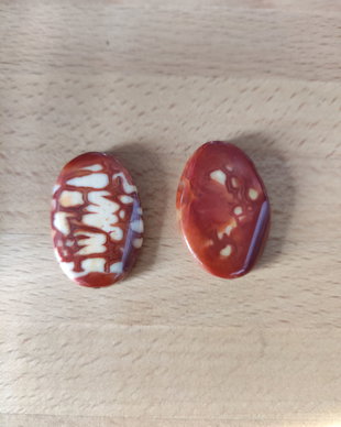 Agate crab fire - 30x20mm