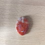Agata crab fire - 30x20mm