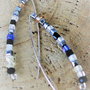Cercei handmade din sarma si cristale tip swarovski