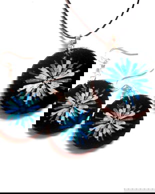 set bijuterii lemn 43096