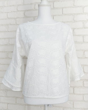 Bluza Lejera Volane Panza Brodata Alba