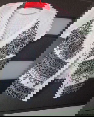 bluza eleganta alb/negru