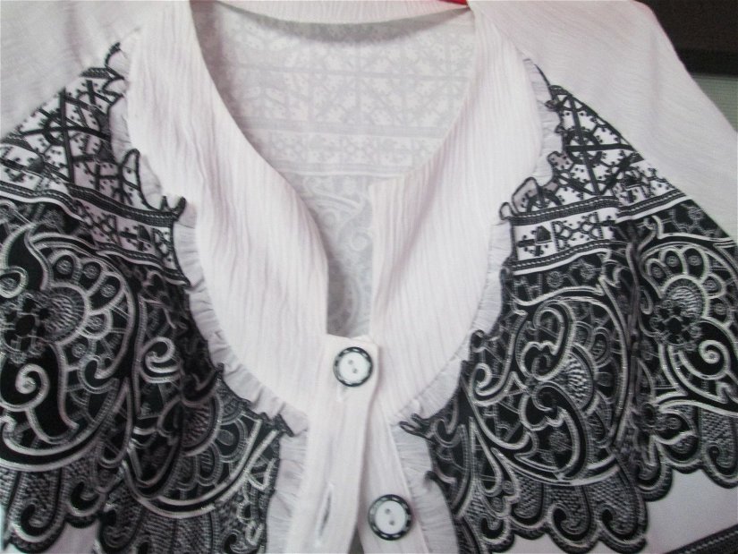 bluza eleganta alb/negru