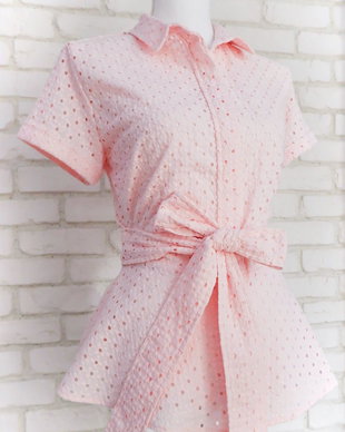 Camasa Dama Peplum Panza Brodata Roz