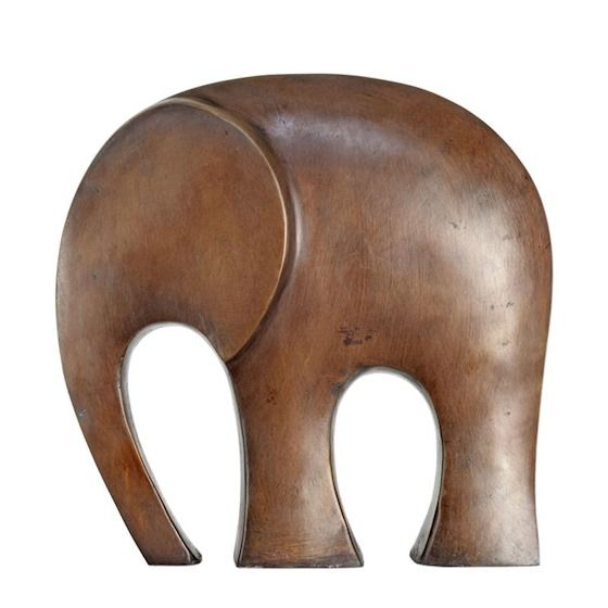 Elefant-statueta moderna din bronz