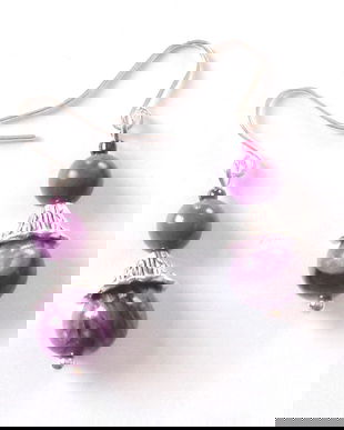 Cercei lepidolit si phosphosiderit