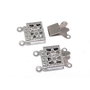 Inchizatoare din otel inoxidabil cu clema, 15x10 mm