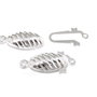 Inchizatoare din otel inoxidabil cu clema, argintie, 21.5x9 mm