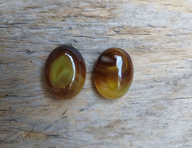 Cabochon agata, 20x15 mm (2 buc)