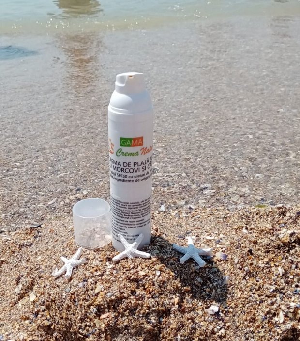 Crema de plaja spf 30  100% naturala, cu filtru solar mineral