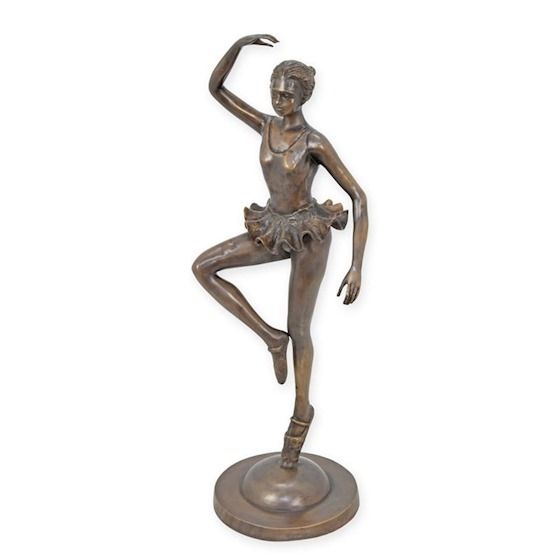 Balerina-statueta thailandeza din bronz