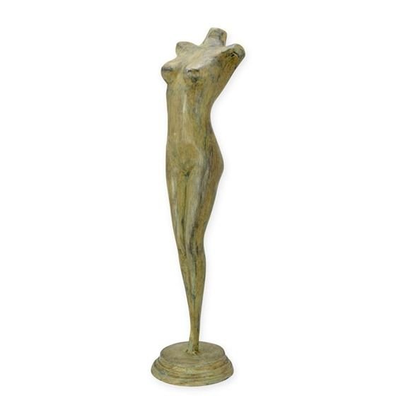 Tors - statueta din bronz pe soclu din bronz