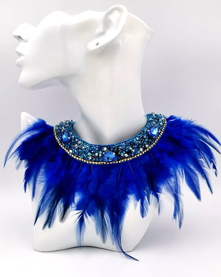 Rezervat Colier - Blue, feathered and glamorous - Blue dream