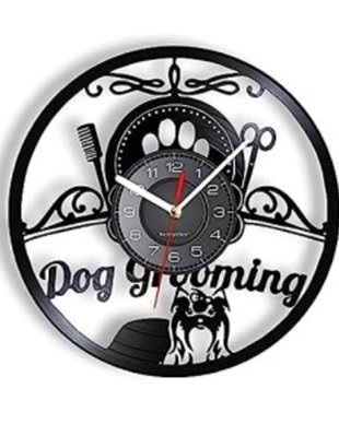 DOG GROMING-ceas de perete