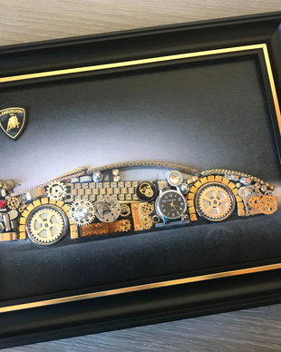Masina model Lamborghini Cod M 536・Cadou personalizat pentru barbati・Cadouri pentru el・Decor living pentru barbati