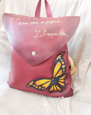 Rucsac Fluture- Leather hub