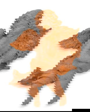 Ingeras-decoratiune de perete din fonta