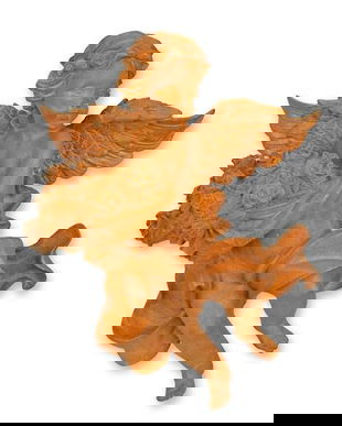 Ingeras-decoratiune de perete din fonta antichizata