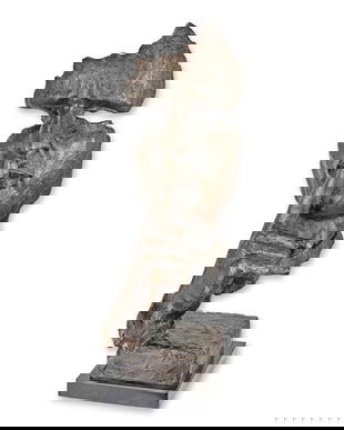 Nu vorbi rau-statueta din bronz cu un soclu din marmura