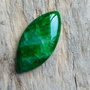 Cabochon agata verde, 39-40x20-21mm