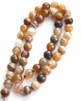 Agate fatetate 8 mm (F29)