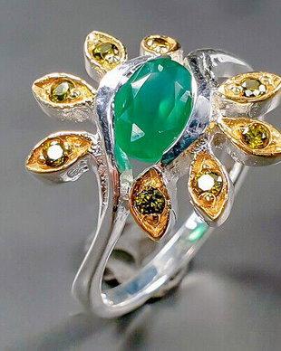Inel onix verde