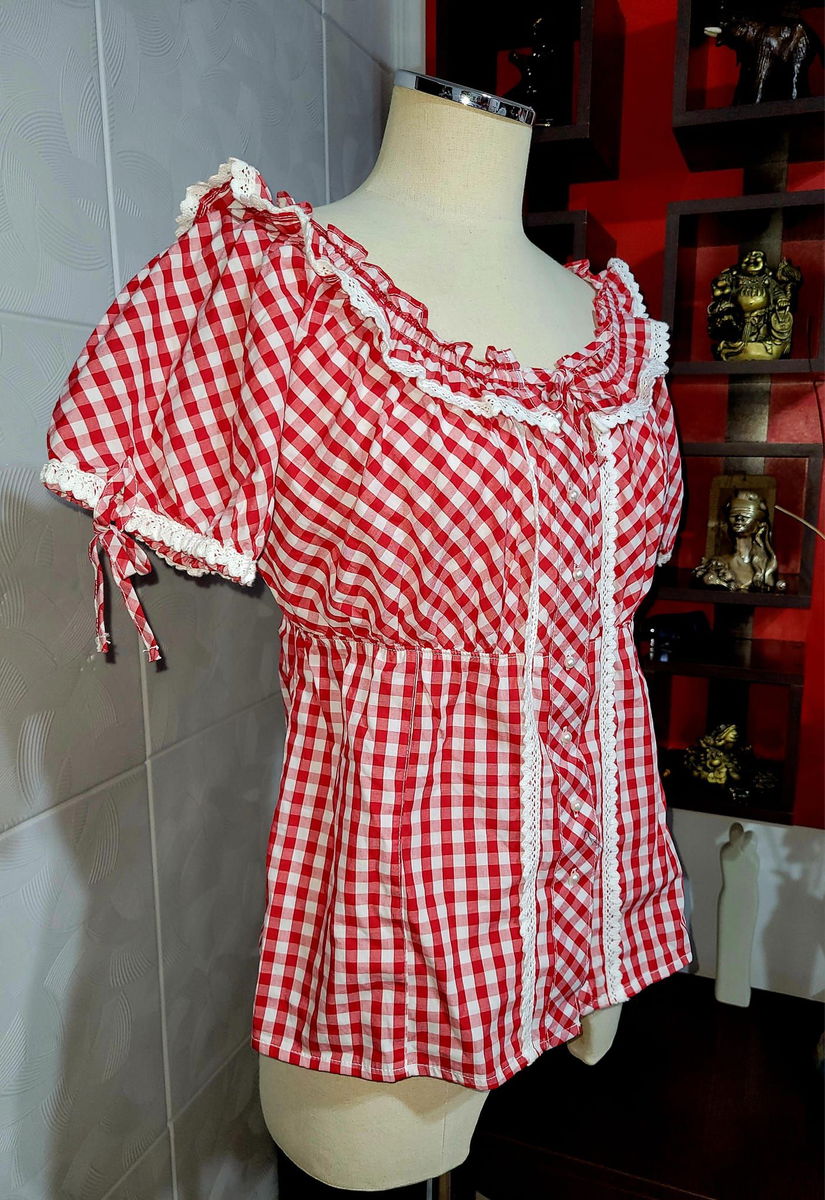 Bluza tiroleza bavareza din bumbac  mas 42