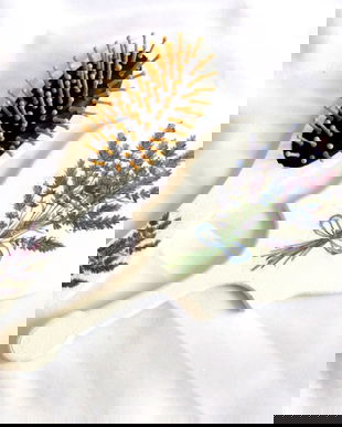 set perie de par si oglinda cu lavanda 43136