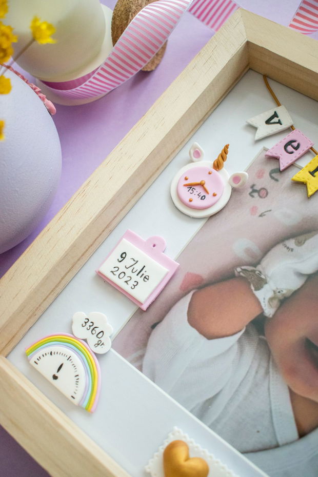 Ramă nou-născut My Sweet Unicorn | Ramă personalizată handmade |