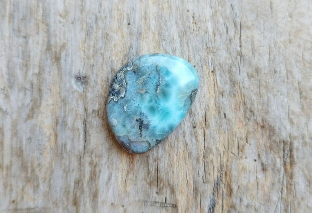 Cabochon larimar, 30x24x7 mm