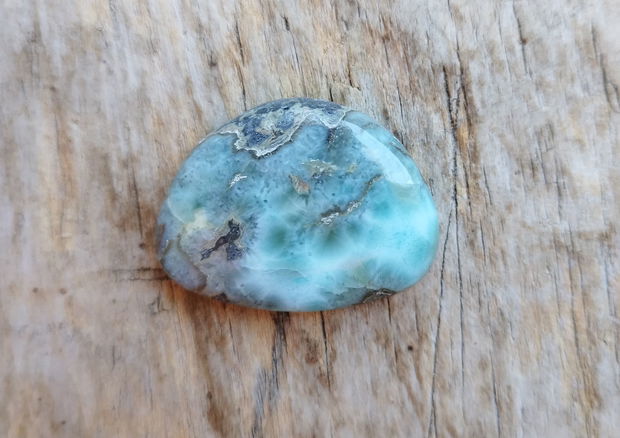 Cabochon larimar, 30x24x7 mm