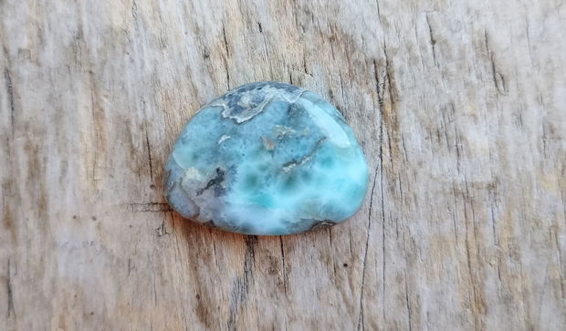 Cabochon larimar, 30x24x7 mm