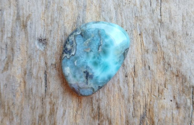 Cabochon larimar, 30x24x7 mm