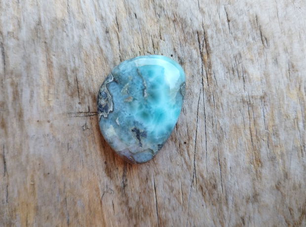 Cabochon larimar, 30x24x7 mm