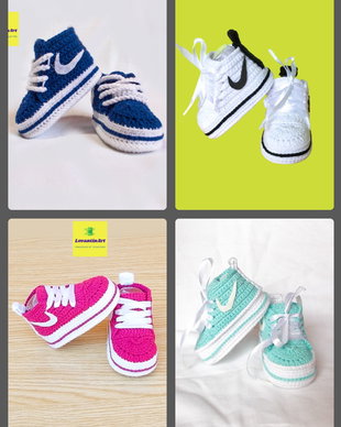 Botosei pentru bebelusi diverse culori. Bascheti imitatie Nike. Incaltaminte nou-nascut handmade. LA COMANDA