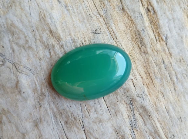 Cabochon agata verde, 30x20 mm