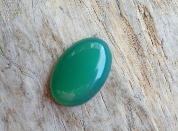 Cabochon agata verde, 30x20 mm