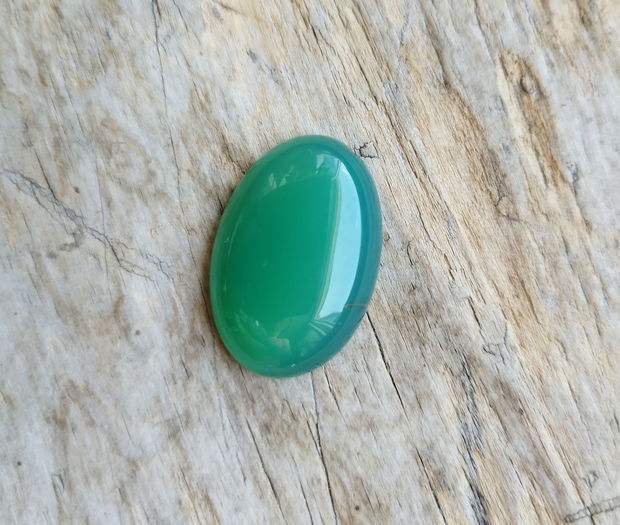 Cabochon agata verde, 30x20 mm