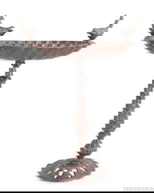 Fantana pentru pasarele antik brown