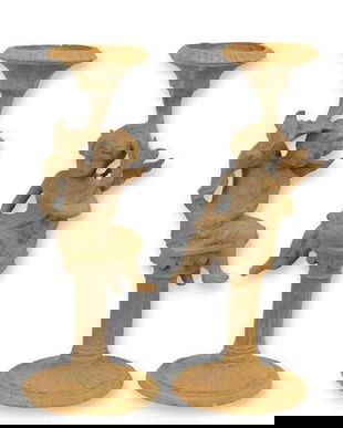 Set sfesnice din fonta cu ingerasi