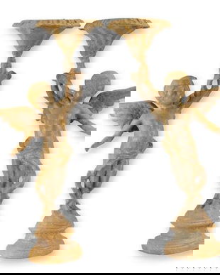 Set sfesnice din fonta cu ingerasi