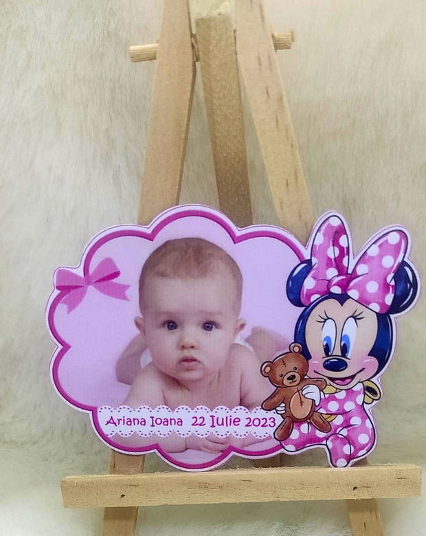 Marturie magnetica botez - Minnie Mouse