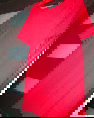 rochie rosie comoda Yessica  S/M