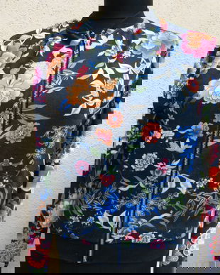 Geaca bomber cu flori  mar 36/S